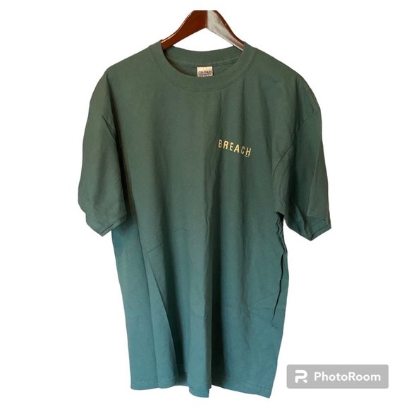 Breach Movie Promo 2007 US Green S/S T-Shirt Men's Size XL Promotion Gildan Tee - Picture 1 of 4